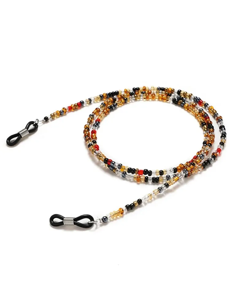 Modische Brillenketten für Damen, Birnenförmige Kristall-Sonnenbrillenketten, Brillenhalter, Brillenband, Halskette, Trageband