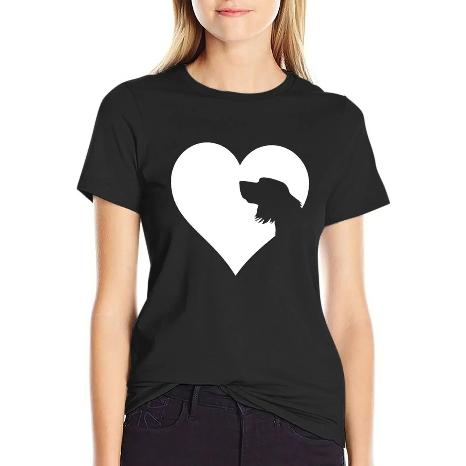 

The Heart of the Gordon, Irish or English Setter Lover T-Shirt sweat funny oversized T-shirts for Women