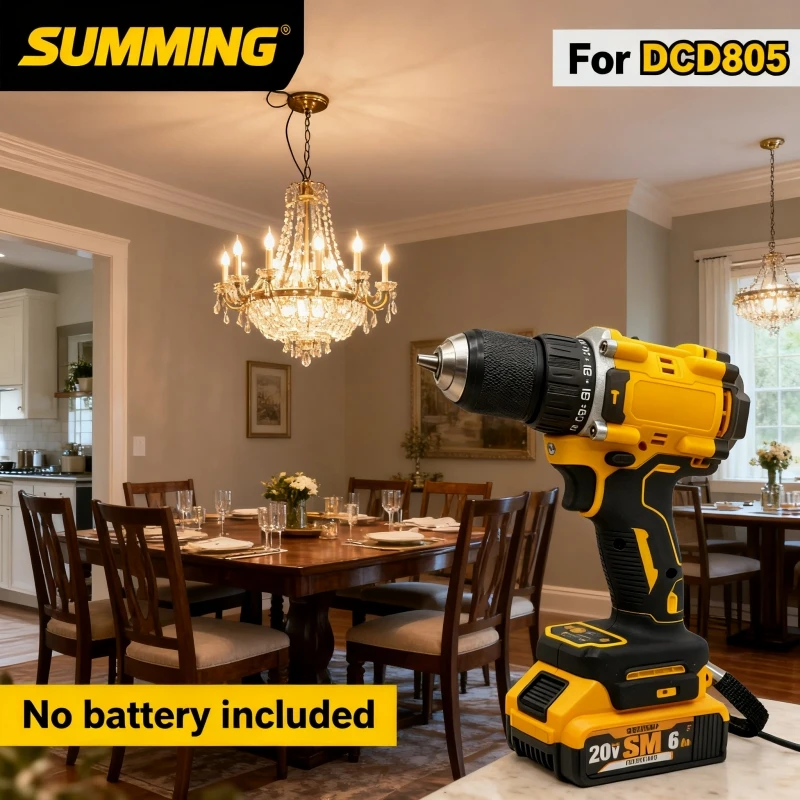 

Lithium Battery 20V RechargeableBrushless Compact ElectricScrewdriver replaceable Hand Drill Impact Drill DCD805 for DCB206