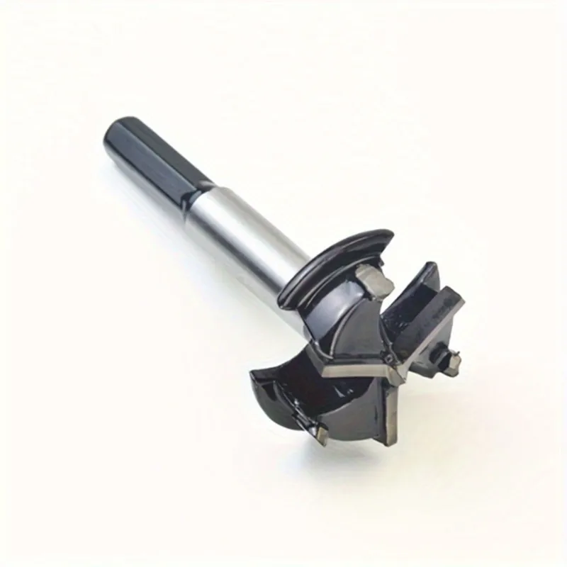 A25F-Wood Drill Bit 35Mm Three-Blade Positioning Hole Puncher Durable Carbide Steel Perfect For Soft And Hard Wood