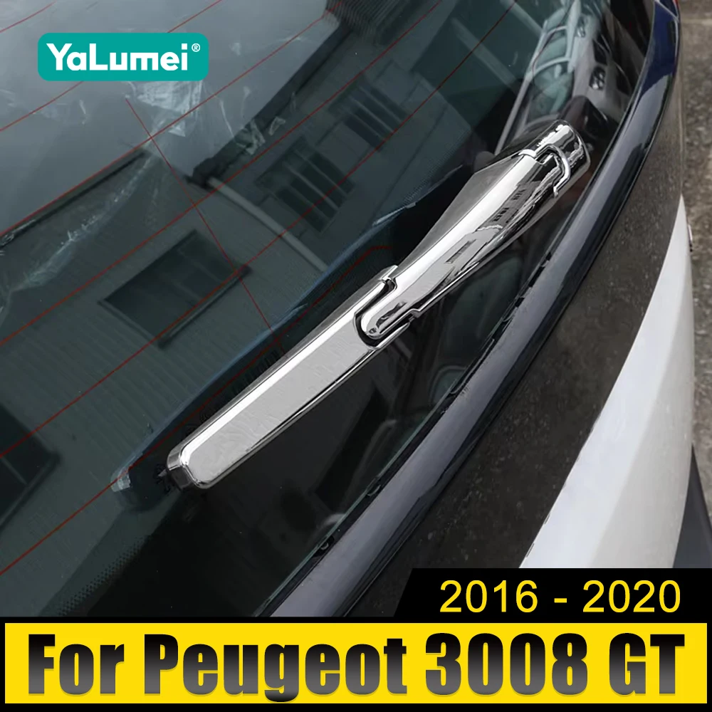 

For Peugeot 3008 GT 2017 2018 2019 2020 3008 MK2 Hybrid Car Rear Wiper Window Wiper Cover Trim Accessories