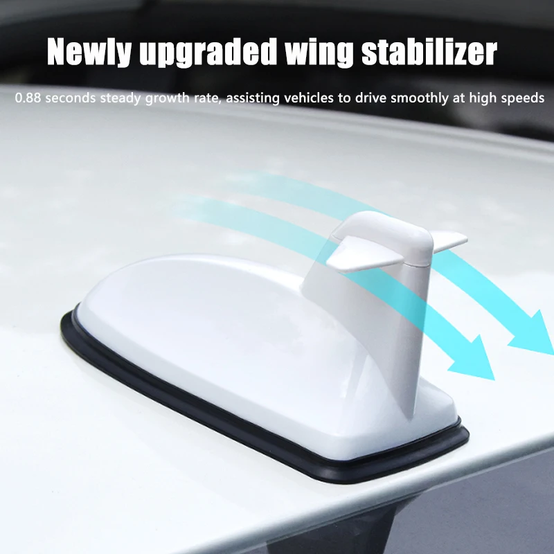 Car and Plane Shark Fin Antenna, Roof Mounting Antenna, No-Drill Adhesive Modification Kit, Scratch and Impact Resistant Exterio