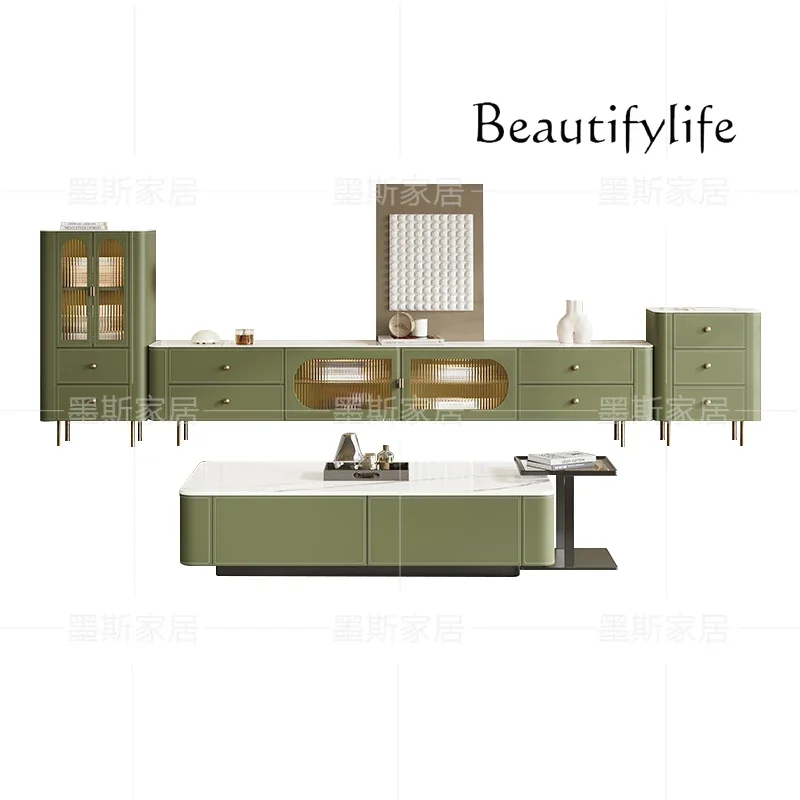 

Storage Universal DesignTv Table Glass Doors 240Cm Designer Universal Tv Cabinet Modern Minimalist Fernsehtisch Furniture Home