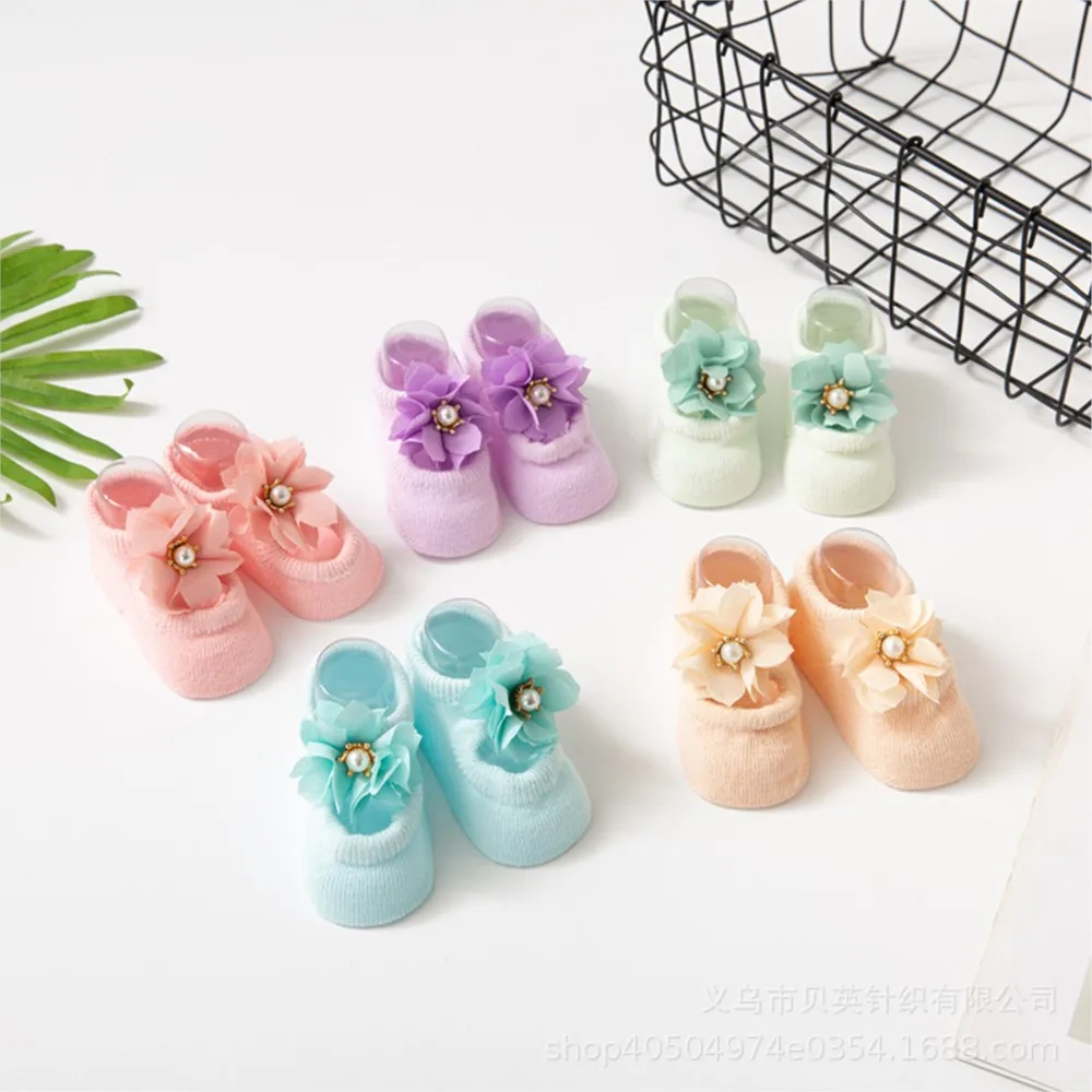 Children's Cotton Baby Socks Hosiery Period Baby Socks Silicone Non-slip Floor Hollow Out Wing Bost Socks Newborn Shoes