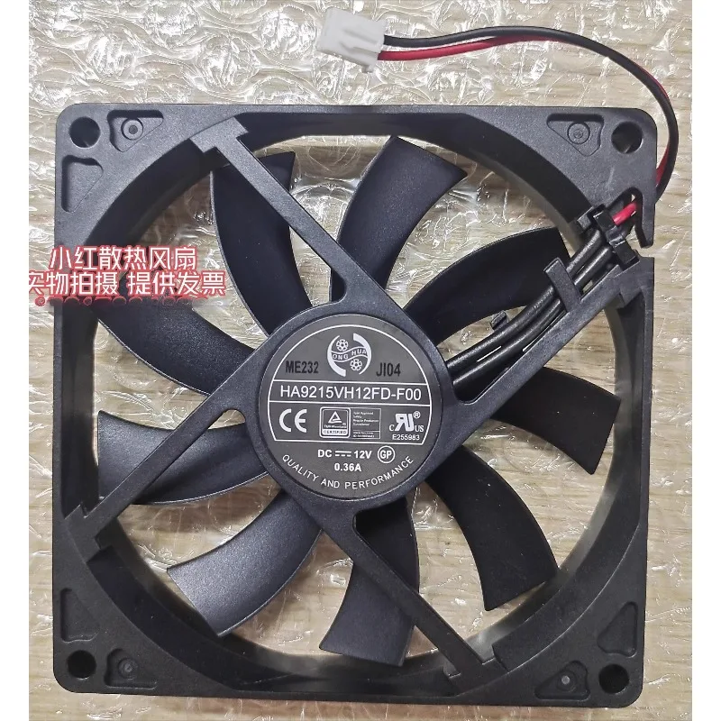 New Cooler Fan HA9215VH12FD-F00 9015 9CM 12V 0.36A 2-wire Ultra-thin Cooling Fan 90 * 90 * 15M