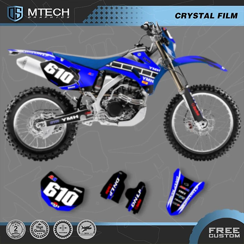 

DSMTECH Motorcycle Graphics Decals Stickers Kits For Yamaha WR250F WRF250 2007- 2014 WR450F WRF450 2007-2011 010