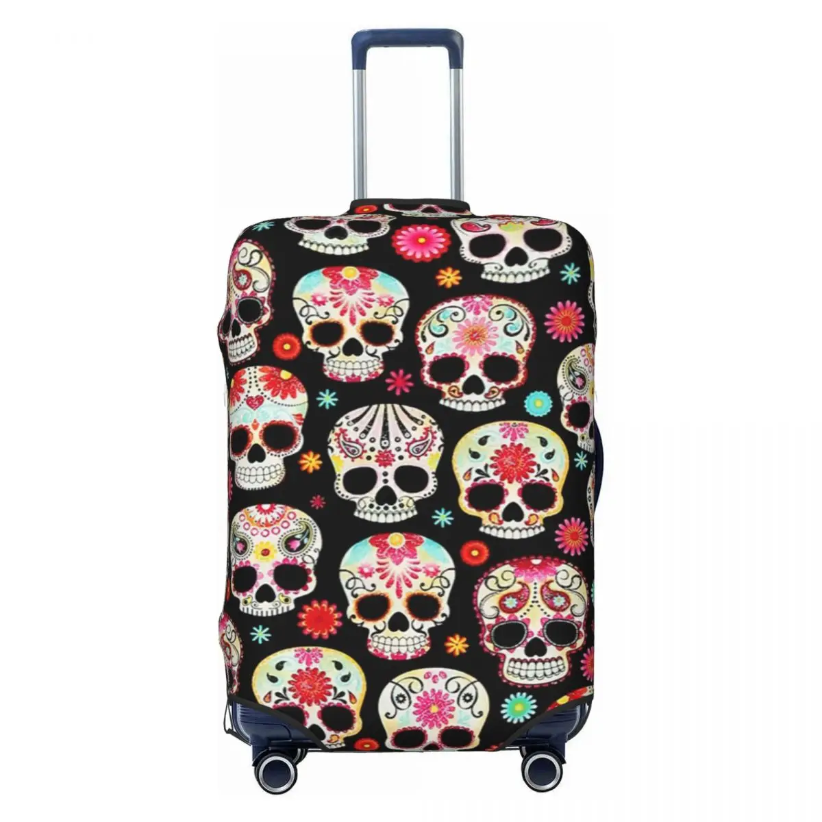 Sugar Skulls  Print Luggage Protective Dust Covers Elastic Waterproof 18-32inch Suitcase Cover Travel Accessories