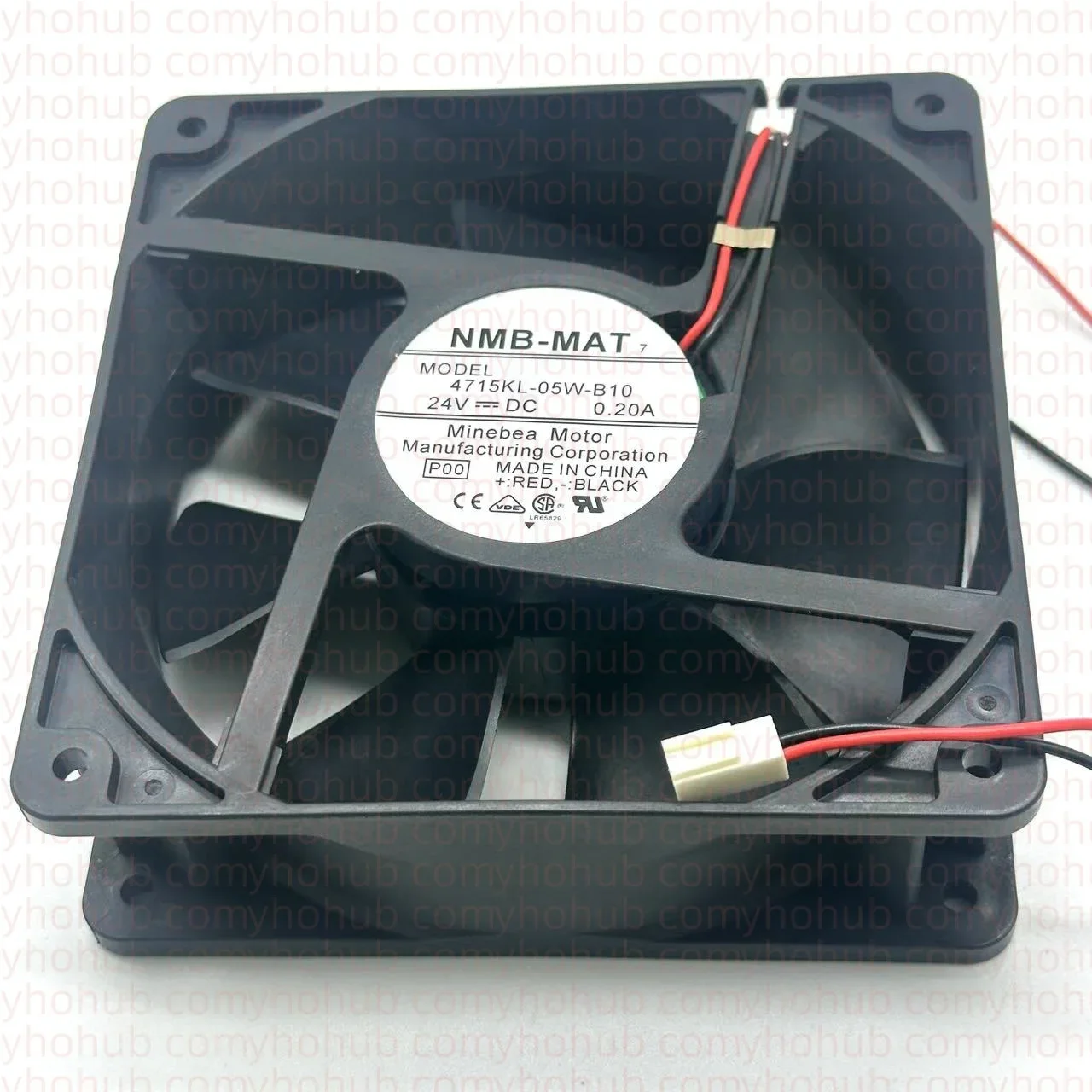NMB-MAT 4715KL-05W-B10 P00 DC 24V 0.20A 120x120x38mm Server Cooling Fan