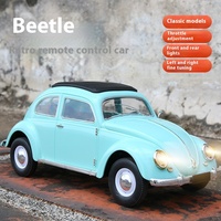 CXD 1:16 D62mini Full Scale Simulation Climbing Car Drift Remote Control Toy Car Retro Beetle Rc Car Mini 1950 Car Model Toy