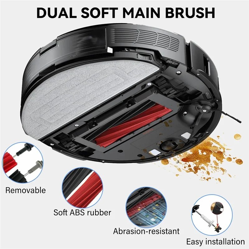 

Vlag Main Brushes Main Brushes Plastic For Roborock S8 Pro Uitra Replacement Parts Robot Vacuum Cleaner Accessory Set With Dust