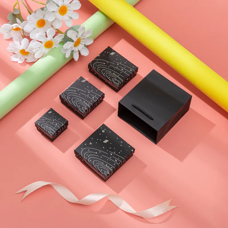 Customized. Cloud Tiandigai Jewelry Box Ear Stud Necklace Ring Bracelet Display Box Jewelry Box Small Box Packaging Box Set