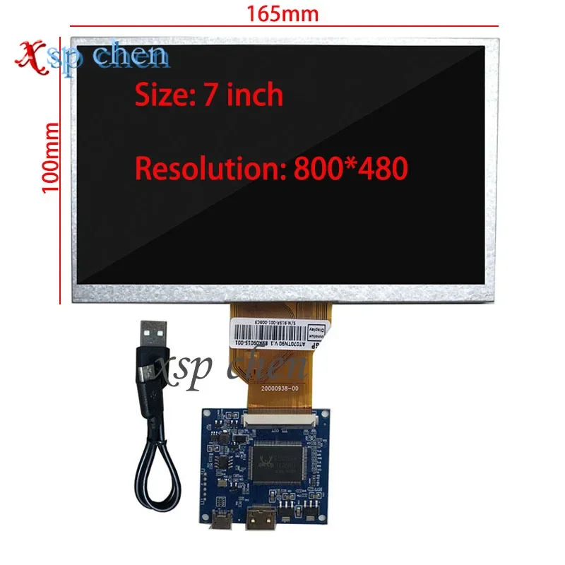 7 inch AT070TN90 V.1 AT070TN92 V.X LCD Display Mini HDMI Control Board Display Driver for Raspberry Banana/Orange Pie Mini PC PC