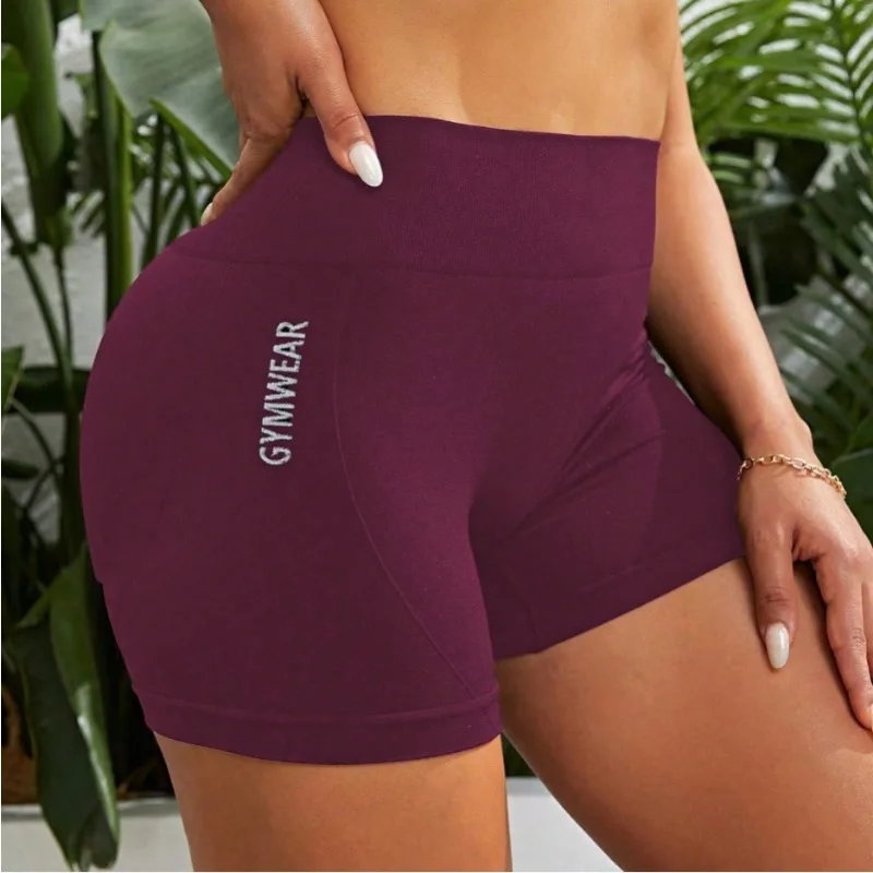 Summer Sexy Yoga Shorts for Women Gym Workout Running Pilates Training Shorts High Waist Stretchy Fitness Activewear Quick Dry