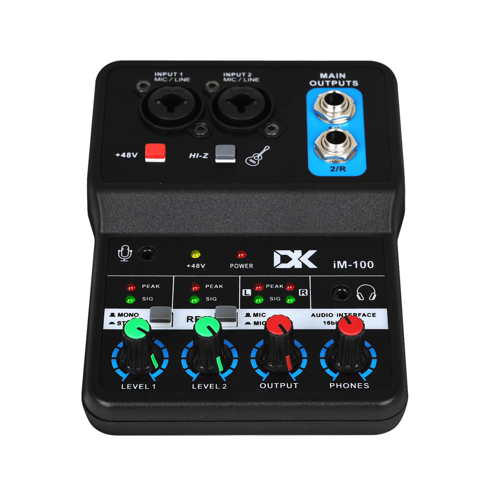 High-Fidelity Sound Card Professional Audio Interface Sound Card Console USB Mixer For Guitar Recording Studio Singing