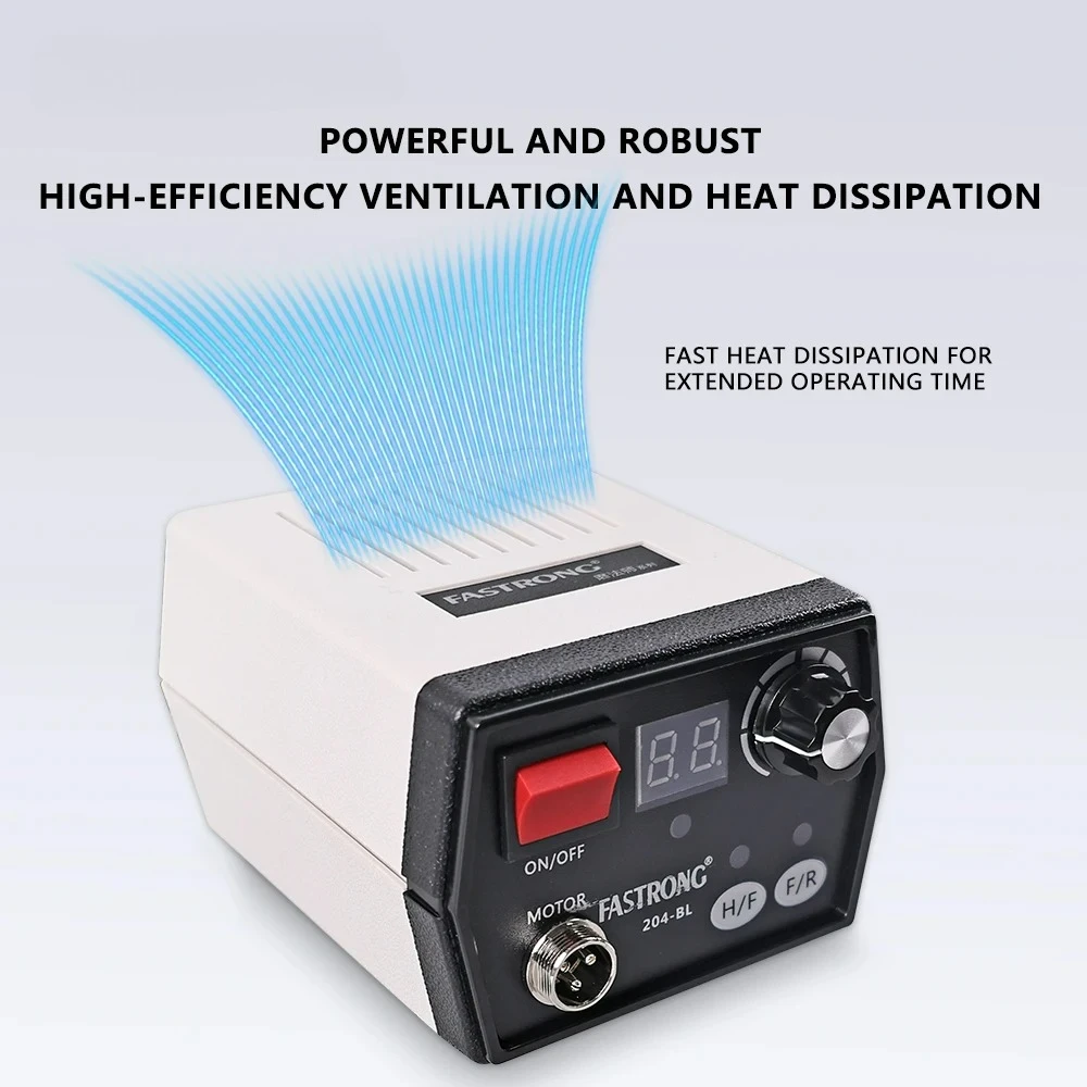 

FASTRONG Стоматологический бесщеточный микромотор 204BL Стоматологическая машина для полировки электронного типа с наконечником 102LN 40000 об/мин Стоматологический лабораторный шлифовальный станок