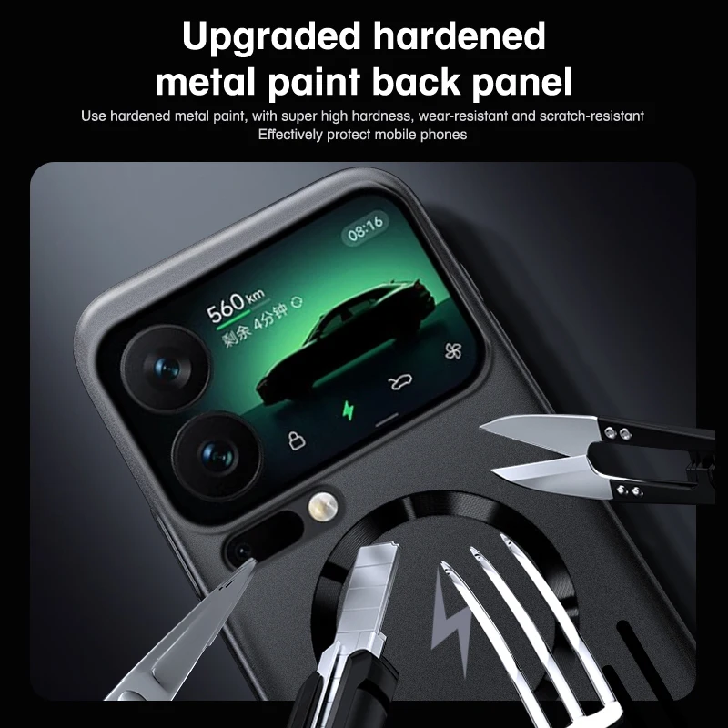 حافظة فاخرة رفيعة لتبديد الحرارة لهاتف Magsafe لهاتف Xiaomi 17 ProMax 15 14 Pro غطاء تبريد مغناطيسي مجوف للشحن اللاسلكي #5