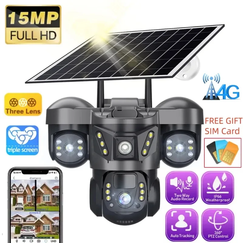 apply to V380 Solar 360 Degree No Dead Angle Mobile Phone Remote Outdoor High Definition Night Vision No Electricity No Grid