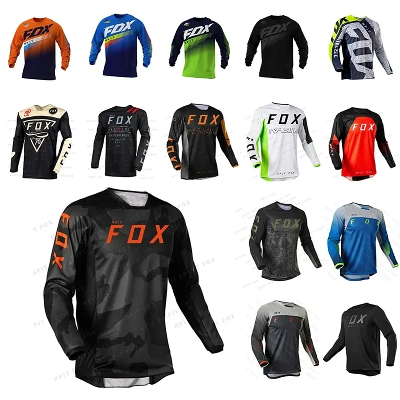 Men's Long Sleeve Motocross Cycling Jersey Downhill Mountain Bike MTB Shirts Offroad DH Motorcycle Motocross Clothing