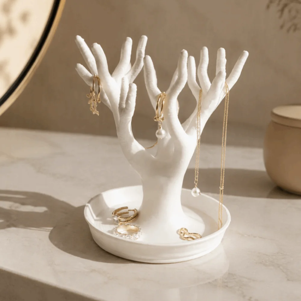 3D Printed Miscellaneous Item Storage Tray Decorative Figurine Simulated Tree-shaped Organizer Multifunctional Jewelry Towers