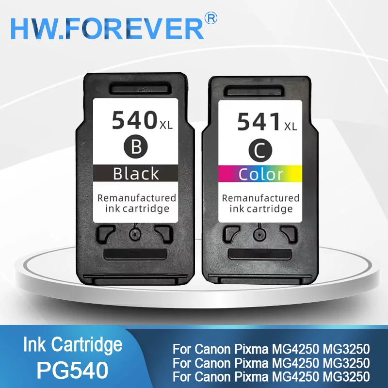 PG540 CL541 PG-540 CL-541 Ink Cartridge 540XL 541XL For Canon Pixma MG4250 MG4100 MG4150 MG3250 MG3255 MG3550 Printer Inks
