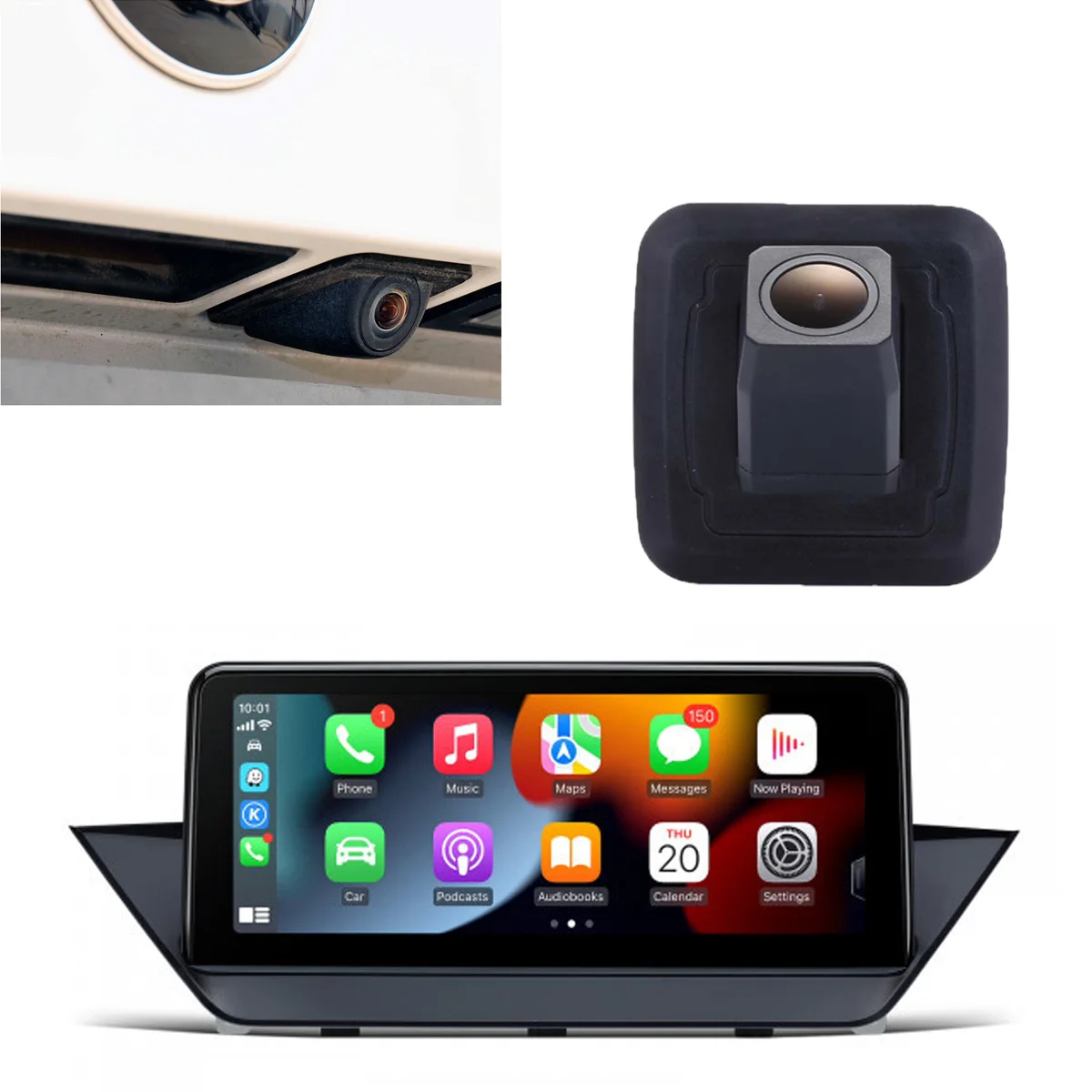 

Bluetooth Carpaly GPS Android Auto Car radio Navigation +HD Reverse camera For BMW X1 E84 xDrive28i xDrive25i CCC CIC NTB EVO