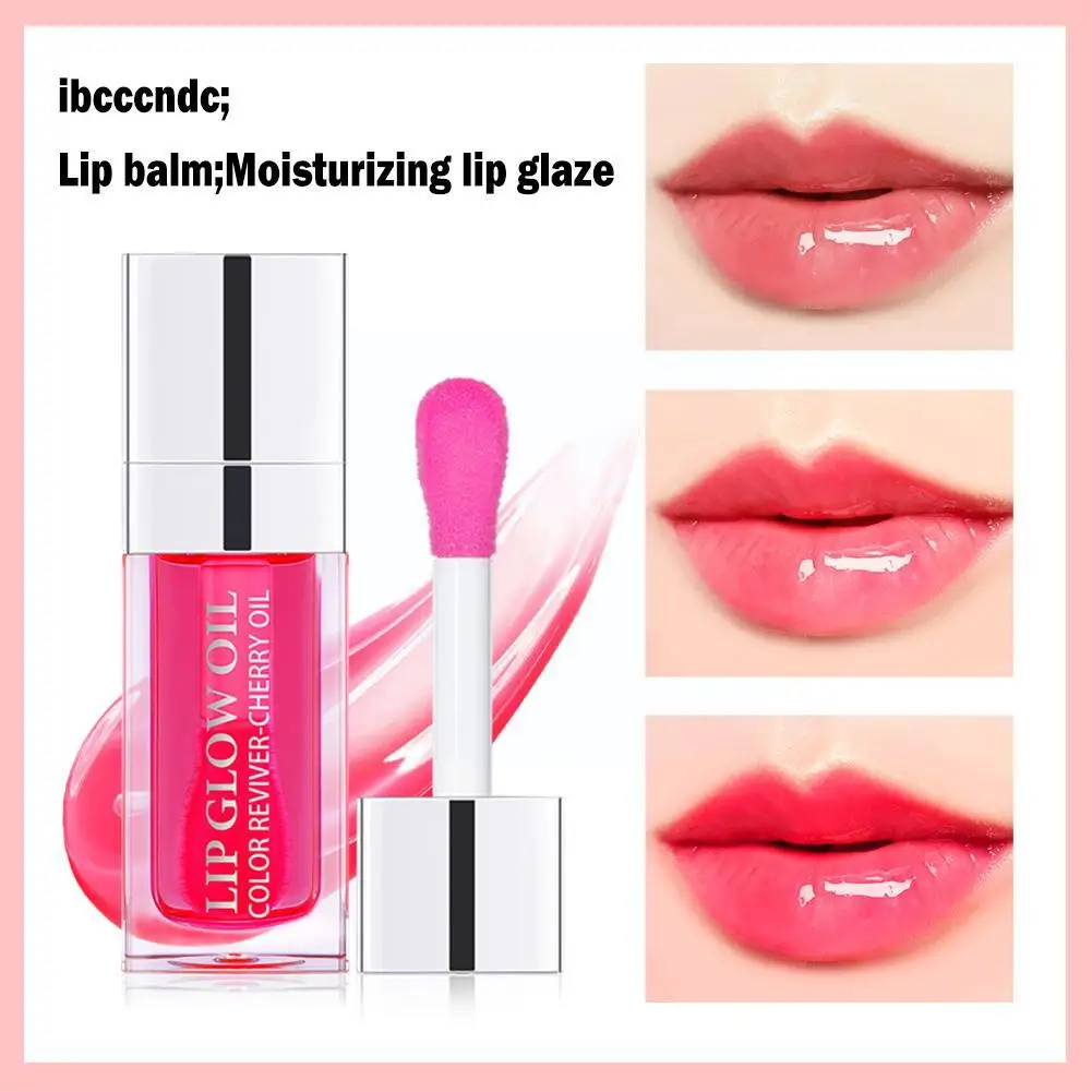 New Lip Oli Plumping Clear Crystal Jelly Hydraterende Voller Olie Getinte Lippen Makeup Sexy Glow Lipgloss Mollige Lip Lip M7G5