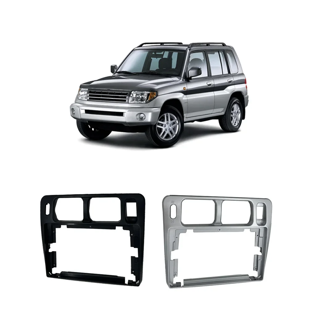 1 Pcs Silver or Black 9 Inch Dvd Frame Cover for Pajero Pinin 1999-2006 H6 H70 Screen Cover for Io Navigation Panel RHD LHD