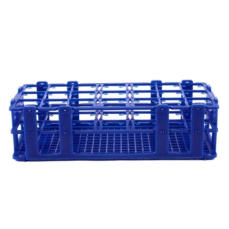 Suporte de rack de caixa de plástico azul superior com 21 furos para tubos de centrífuga de 50ML