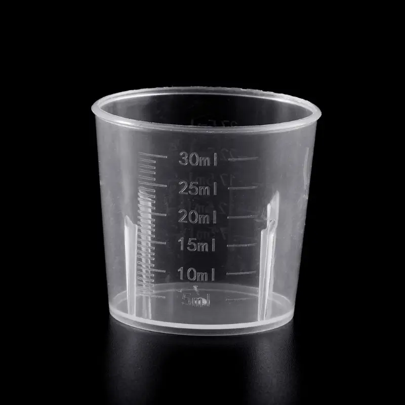 Dropship 10PCS Plastic Measuring Cups 30ml Mixing Cup with Scale for Paint Liquid Measuring School Labs Experiments Supplies