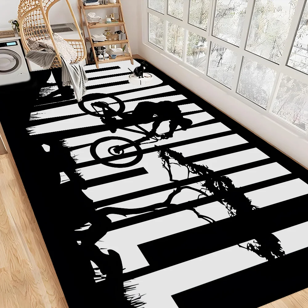 Bicycle Mountain Bike Cycling Floor Mat Nordic Style Home Doormat Bathroom-Toilet Mats Bedroom Hotel Decor Mat