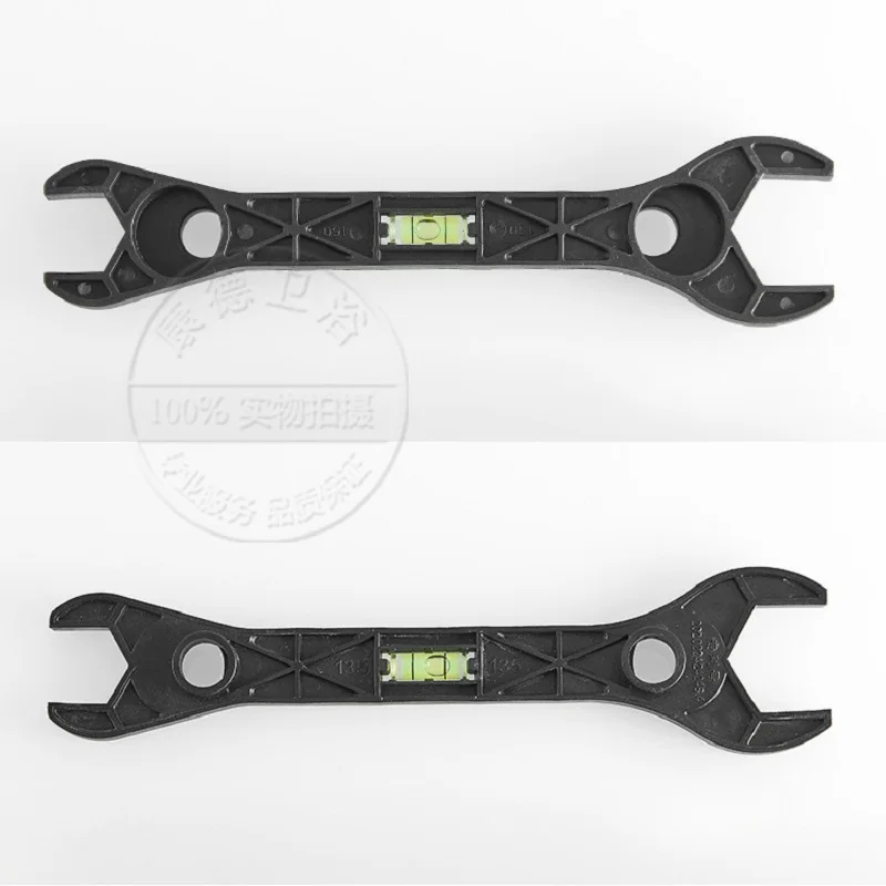 Imagem -04 - Material Plástico Multifuncional Chave de Cabeça Dupla Fino Acabamento com Nível de Espírito Ferramenta Manual Ferramentas Encanamento Torneira Chave Repaa