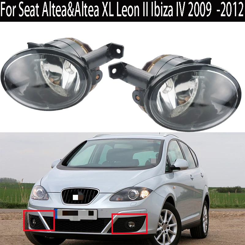 

2 шт. для сиденья Altea & Altea, дневная лампа в сборе Leon II Ibiza IV 2009 -2012, противотуманная фотолампа в сборе с blub