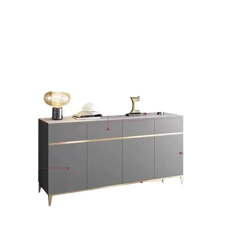 

Household living room light luxury entrance cabinet, modern simple dining room side cabinet, storage cabinet against the wall