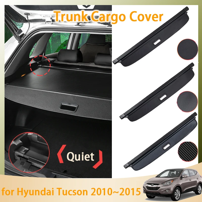 Rear Curtain For Hyundai Tucson ix35 2010 2011 2012 2013 2014 2015 Accessorie Car Trunk Cargo Mat Retractable Anti-peeping Parts