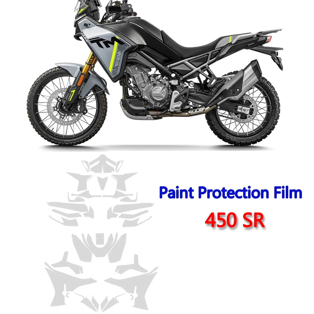 

Для CFMOTO 450 SR 2023-мотоцикл PPF полная защитная пленка 450SR Защита от царапин ТПУ Невидимый автомобильный чехол