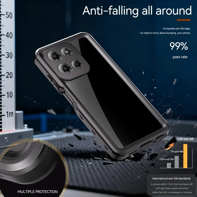 حافظة مقاومة للماء IP68 لهاتف موتورولا موتو جي بلاي 2026 حافظة حماية من الدرجة العسكرية حافظة غوص للمدافع الثقيل لهاتف موتو جي بلاي