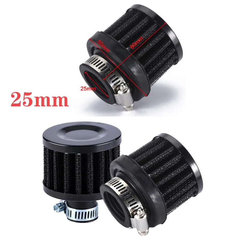 

Car modification secondary air intake 25mm waste tube air filter element 12mm