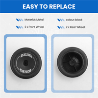 Stylish-4Pcs Rubber Wheel Tire Tyre With Hex Nut For Wltoys 144001 144010 124016 124017 124018 124019 RC Car Upgrade Parts