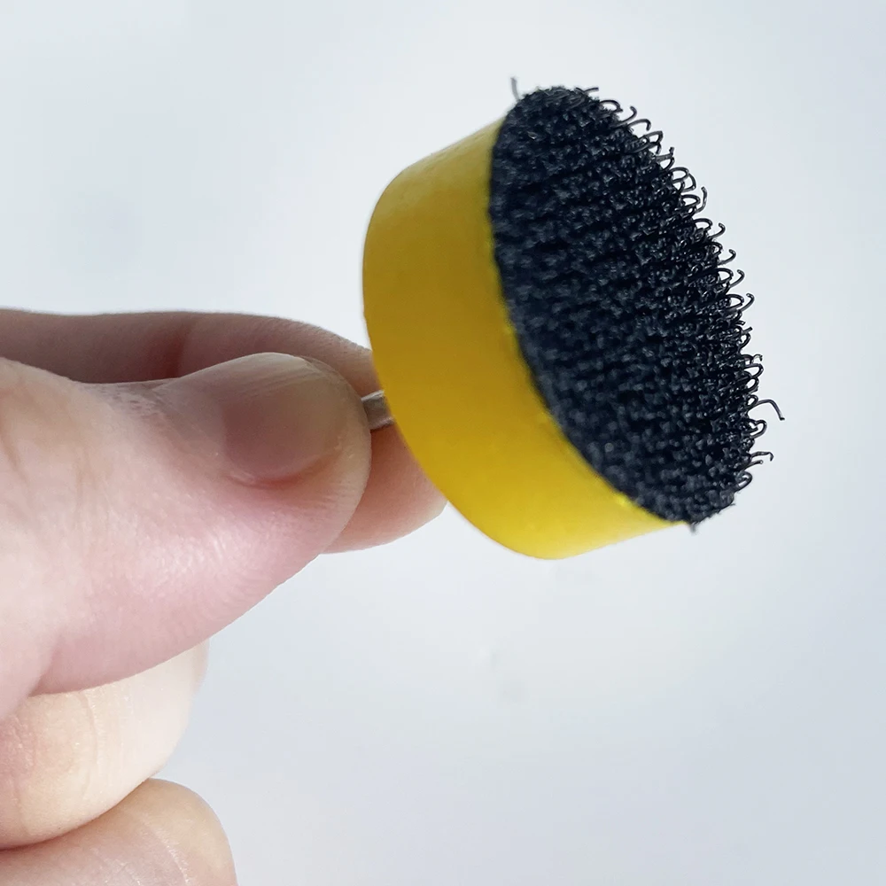 1 Inch 25mm Mini Car Foam Drill Diamond Polishing Pad Detail Sponge Wool Waxing Buffing Pads with Backer for Dremel Rotary Tool