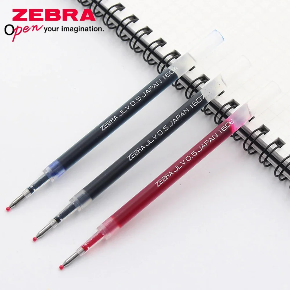 3 pçs zebra JLV-0.5 recargas de caneta gel de secagem rápida 0.5mm para jj31/jjz33/jjz49 acessórios de escritório acessórios escolares de volta às aulas