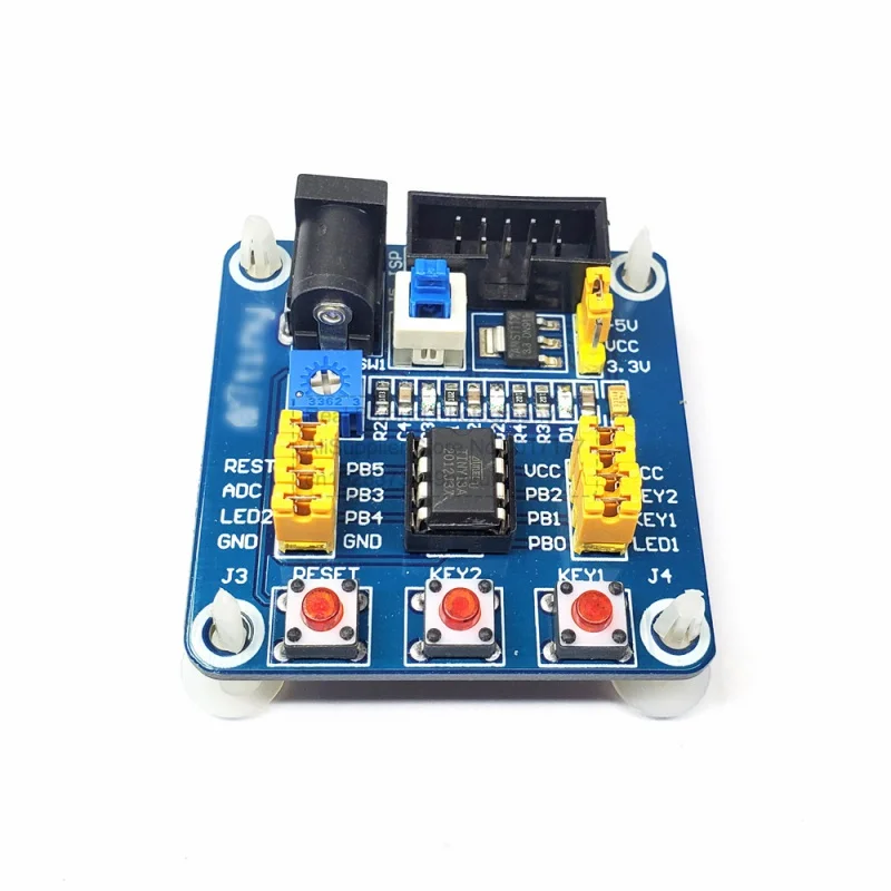 Attiny13 AVR Developments Board Module Learning Experiment Board Develop Test Boards with USB Power Cable for Attiny 13 AVR