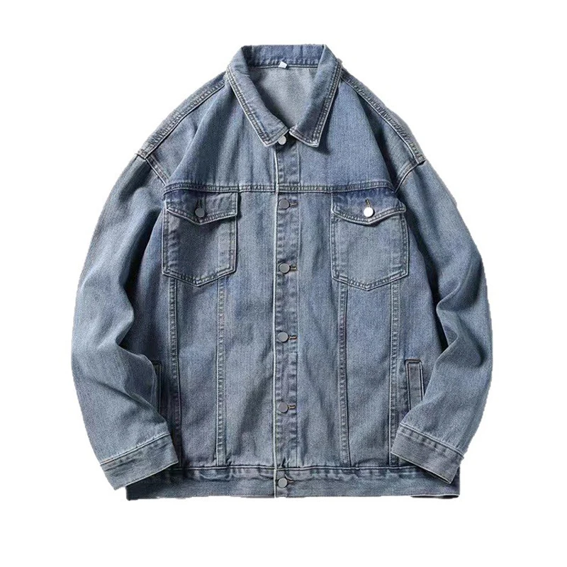 Spring Autumn Men Denim Jackets Fashion Man Retro Streetwear Jeans Jackets Outdoor Classic Men Button Windbreaker Cow boy Coats
