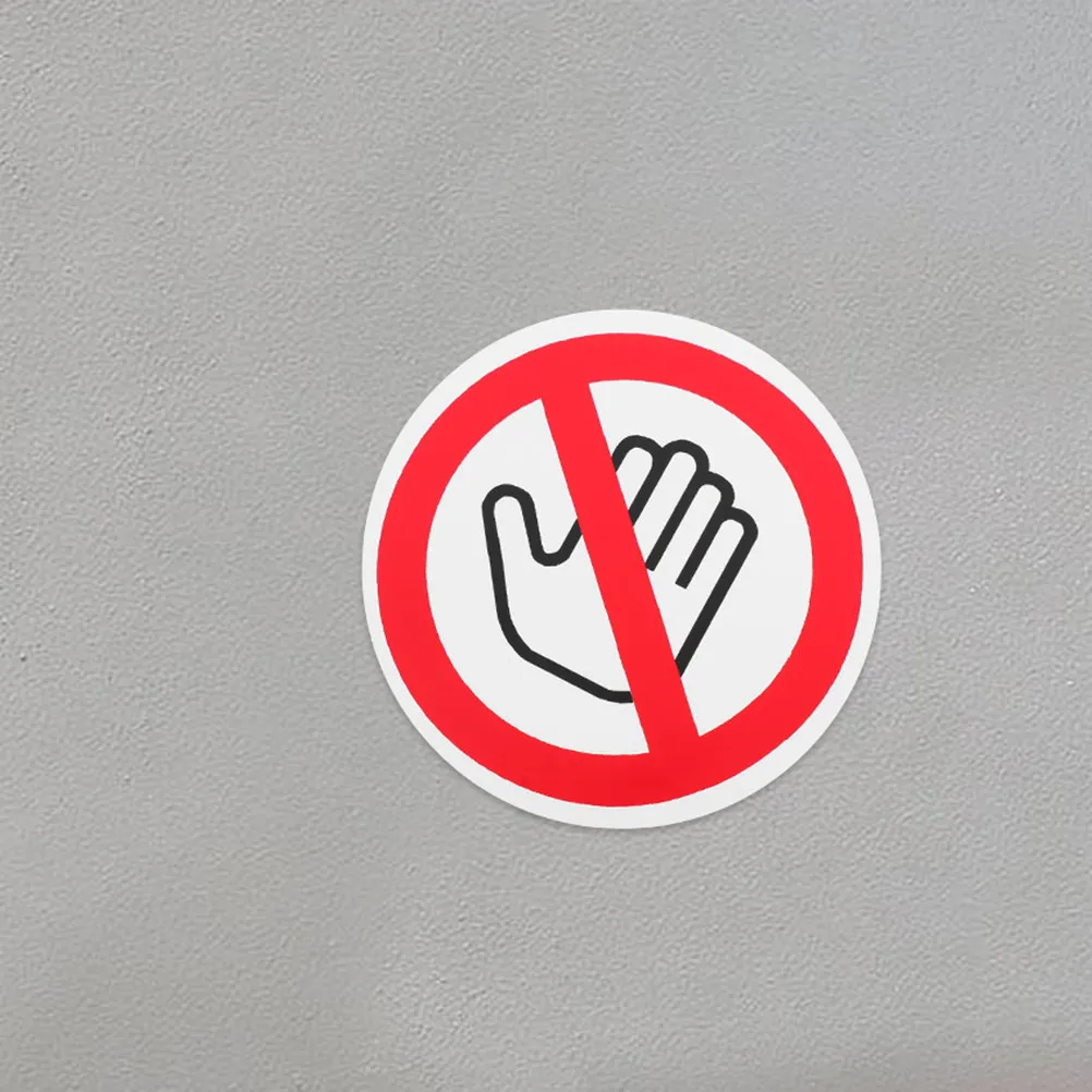 

6Pcs Self Adhesive Do Not Touch Safety Warning Stickers for Machines Industrial Security High Visibility Warning Labels Decals