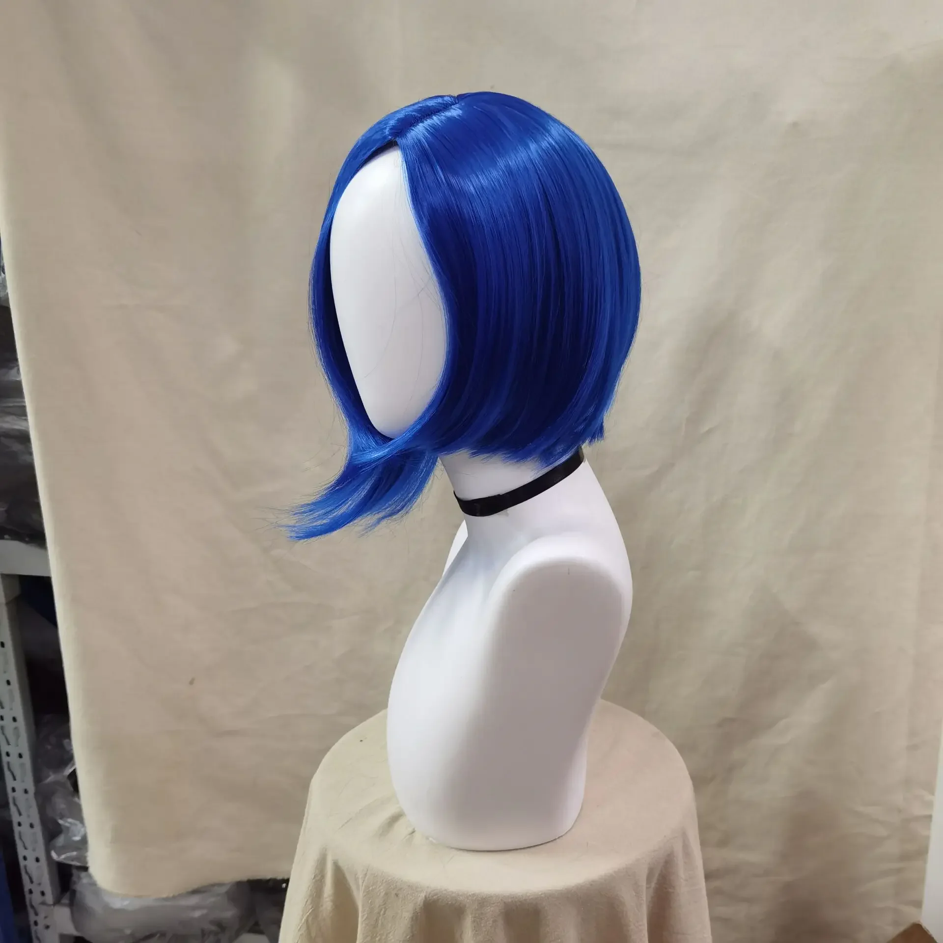 Short Blue Wig for Women Short Bob Wig Blue Anime Wig for Halloween Cosplay Womens Cosplay Outfit Wig Synthetic Wig for Costume