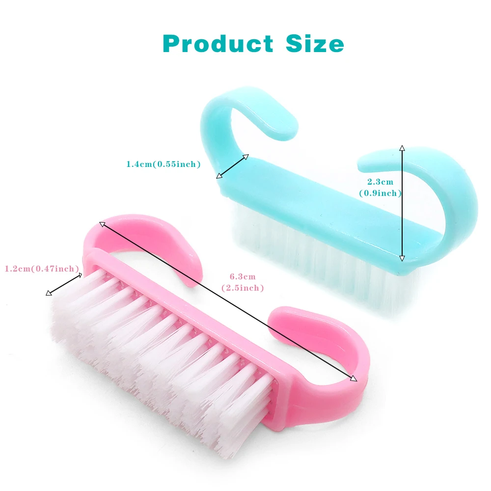 แปรงทำเล็บสีมาการอง 5 ชิ้น ขนแปรงนุ่ม สำหรับทำความสะอาดเล็บมือและเล็บเท้า ใช้ในร้านทำเล็บ ทำเล็บมือและเล็บเท้า ขนาดกะทัดรัด ใช้ได้ทุกวัน