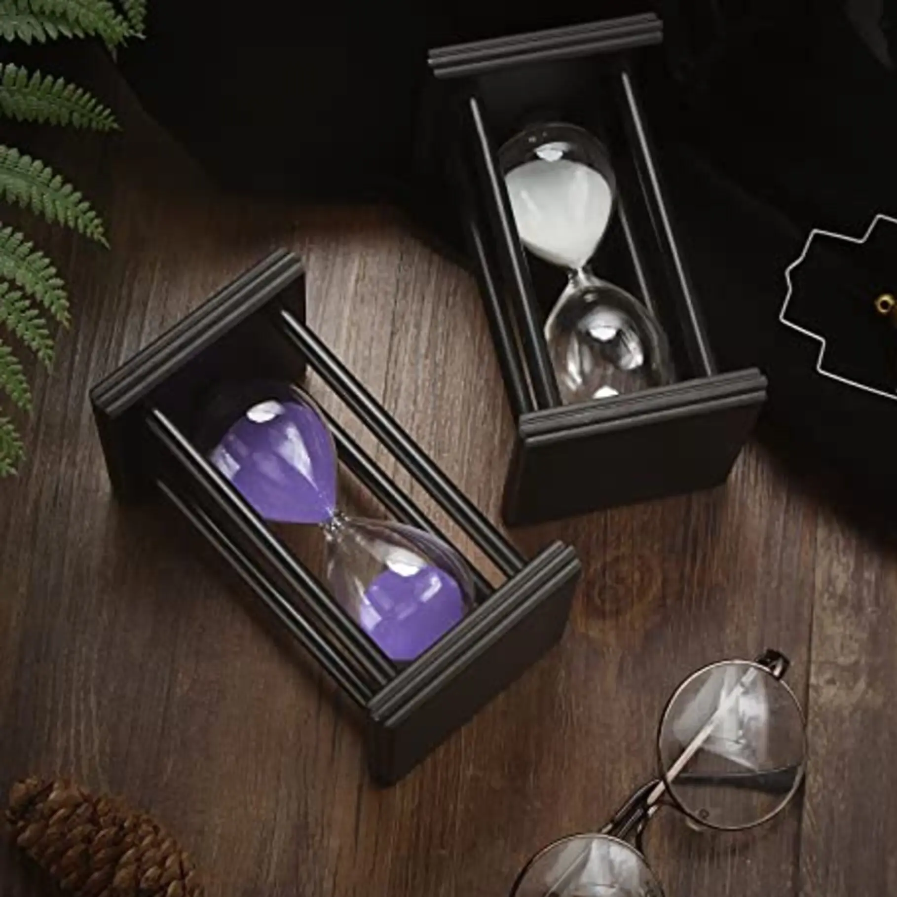Reloj de arena de madera con temporizador, reloj de arena moderno, regalo, temporizador de té, decoración del hogar, cocina, 5/10/15/20/25/30 minutos