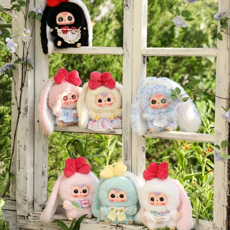 

Genuine Rabbit Bunny serise Hat Plush Series Blind Box Figure Cute Vinyl Doll Mystery Box Surprise Collectible Toy Girl Gifts