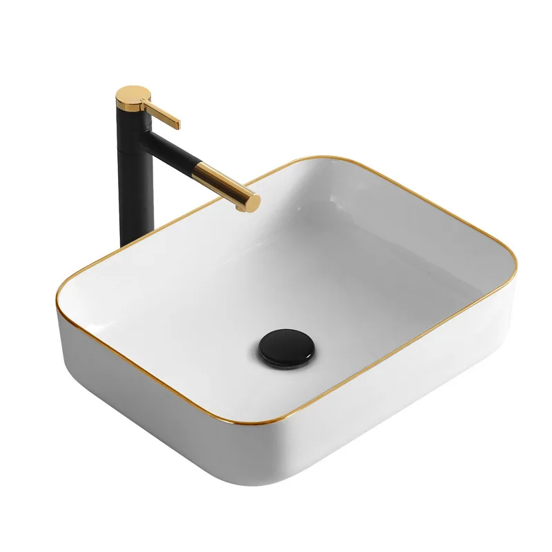Minimalist light luxury stage wash basin Phnom Penh art basin creative personality