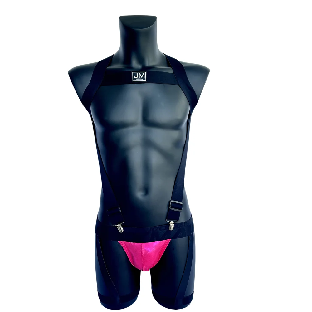 

Sets Mens Strap Harness Bodysuit Laser Faux Leather Fluorescence Men Sexy G String Thong Jockstrap Bondage Gay Underwear