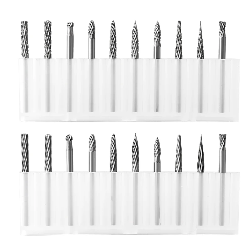 Rotary file 3mm set carbide electric grinding, milling cutter super hard metal grinding head woodworking engraving head